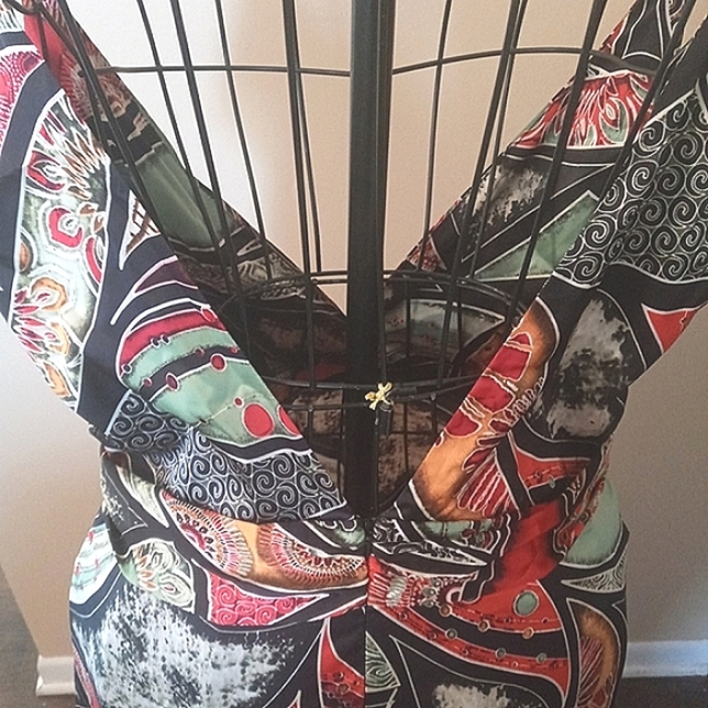 AKIRA Tropical Print Maxidress - Picture 4 of 7